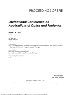 Applications of Optics and Photonics
