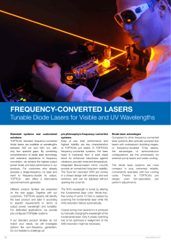 FREQUENCY-CONVERTED LASERS