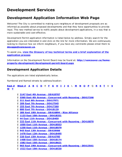 Development Services