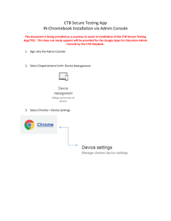 TDC Chromebook Management Console Instructions