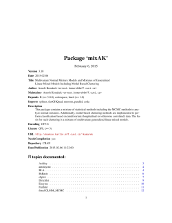 Package `mixAK`