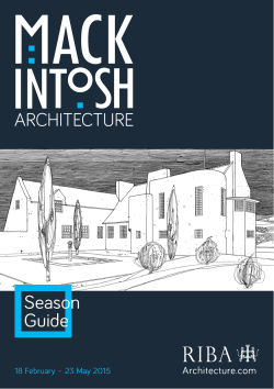 Mackintosh Architecture season guide