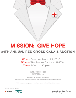 MISSION: GIVE HOPE - American Red Cross
