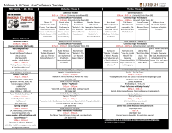 Printable Schedule 2-15-15 - Malcolm X`s World 50 Years Later