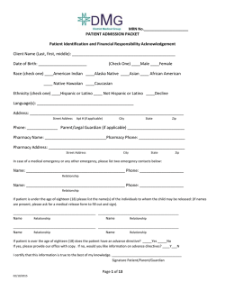 Patient Forms (English)