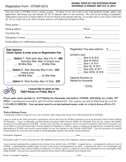 2015 Registration form