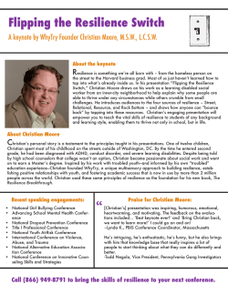 Resilience Keynote flyer