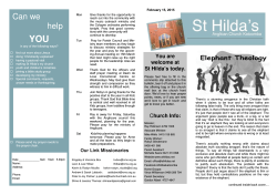 Weekly Bulletin - St Hilda`s Anglican Church, Katoomba