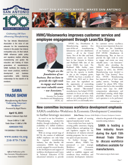 Current Issue - San Antonio Manufacturers Association