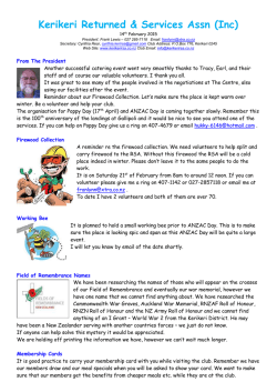 News Letter - Kerikeri Rsa