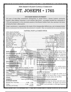 ST. JOSEPH  1765 - St. Joseph Church, West Milford, NJ