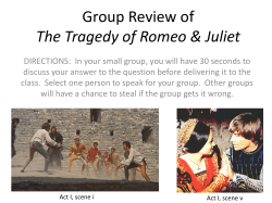 Group Review of The Tragedy of Romeo & Juliet
