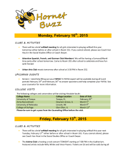 DAILY ANNOUNCEMENTS - Hinsdale South Daily Bulletin