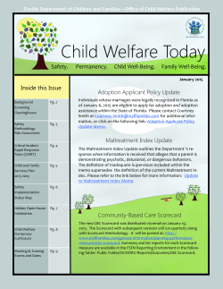 Child Welfare Today - Florida`s Center for Child Welfare