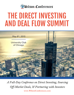 the direct investing and deal flow summit