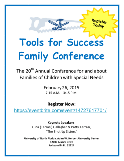 Tools for Success Family Conference