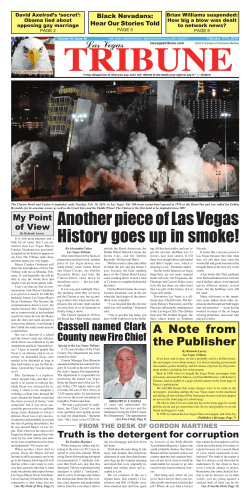 Another piece of Las Vegas History goes up in smoke!