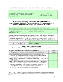 Application 14-11 - Pacific Gas and Electric Company