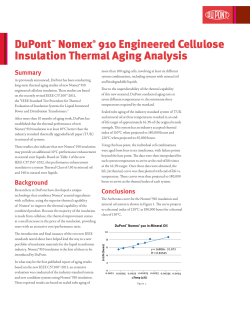 DuPont™ Nomex® 910 Engineered Cellulose Insulation Thermal