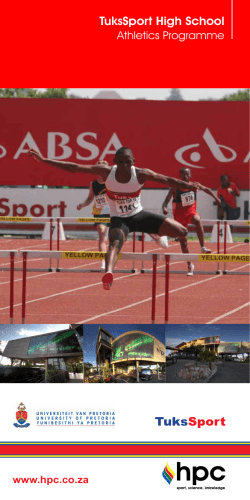 TuksSport High School - University of Pretoria