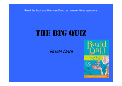 The BFG Quiz