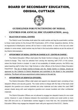 Guidelines of the Nodal Centres for AHSC Exam., 2015