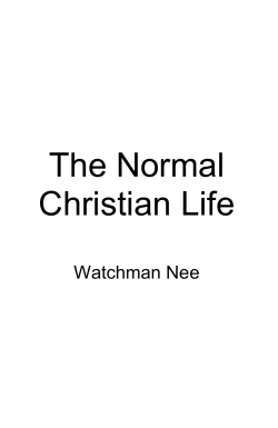 The Normal Christian Life - Cambridge Latin Course Unit 1 Stage 10