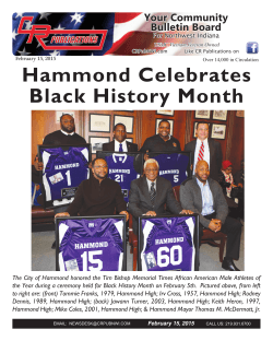 Hammond Celebrates Black History Month
