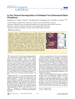 In Situ Thermal Decomposition of Exfoliated Two