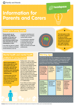 Information for Parents and Carers