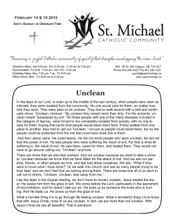 Unclean - Saint Michael Catholic Community