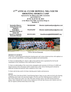17 ANNUAL CLYDE HOWELL NRA YOUTH SHOOTING SPORTS