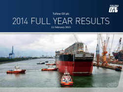 2014 Full year results presentation