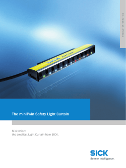 The miniTwin Safety Light Curtain