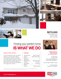 Feature Sheet - Danielle and Mary Ambrose, Royal LePage
