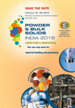 Brochure PDF File - Powder bulk solids india 2015
