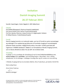Invitation Danish Imaging Summit 26