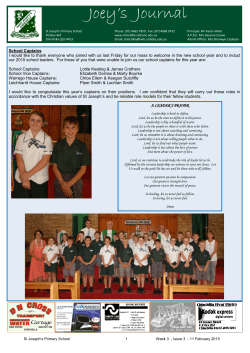 newsletter - St Joseph`s School Chinchilla