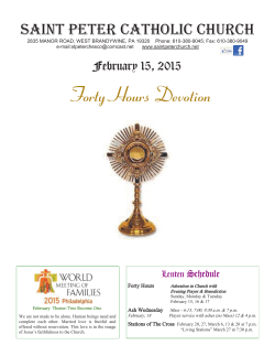 Forty Hours Devotion - John Patrick Publishing Company