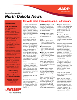 January-February 2015 AARP North Dakota News.pub