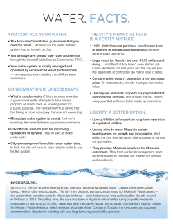 WATER. FACTS. - Mountain Water Company