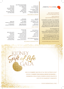 Additional Information - National Kidney Foundation