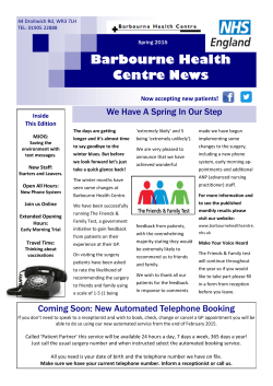 here! - Barbourne Health Centre