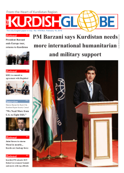 PM Barzani says Kurdistan needs more
