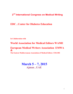 Medical Writing Ajman Program Feb 8
