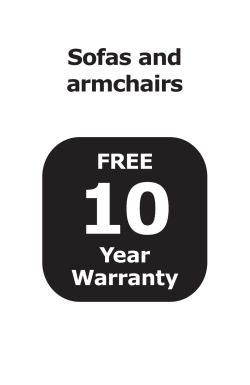 Sofas and armchairs warranty brochure FY15 (Read Only).indd