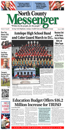 Most Current Issue - North County Messenger