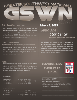 2015 GSWN Flyer - New Mexico Junior Wrestling