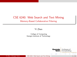 CSE 6240: Web Search and Text Mining