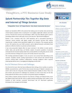 Splunk Partnership Ties Together Big Data & IoT Services